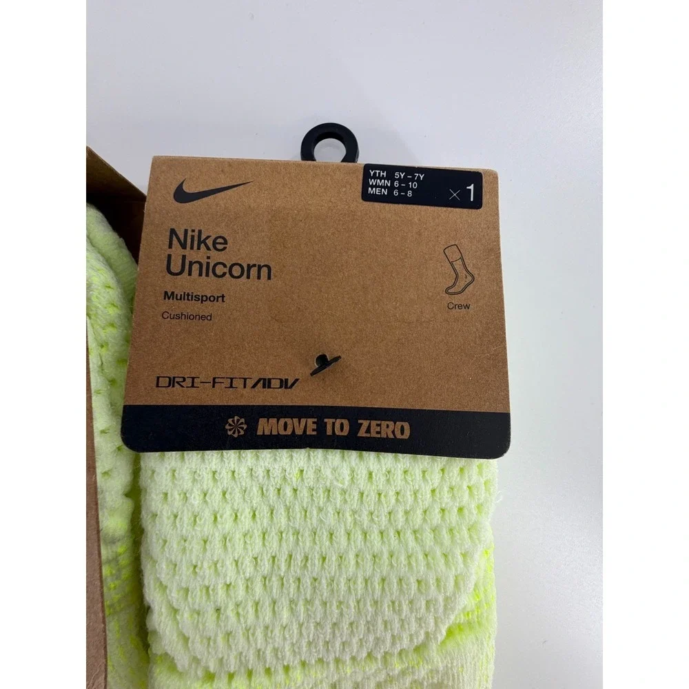 Nike Neon Yellow Athletic Socks - Picture 3 of 4